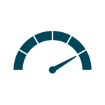 An illustrative speedometer icon in vector format, symbolizing gauge charts that enable clear and concise data comparison, leading to better decision-making and understanding of performance.