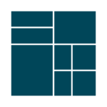 A square logo with a blue background, representing hierarchical data using nested rectangles to show proportional division of values.